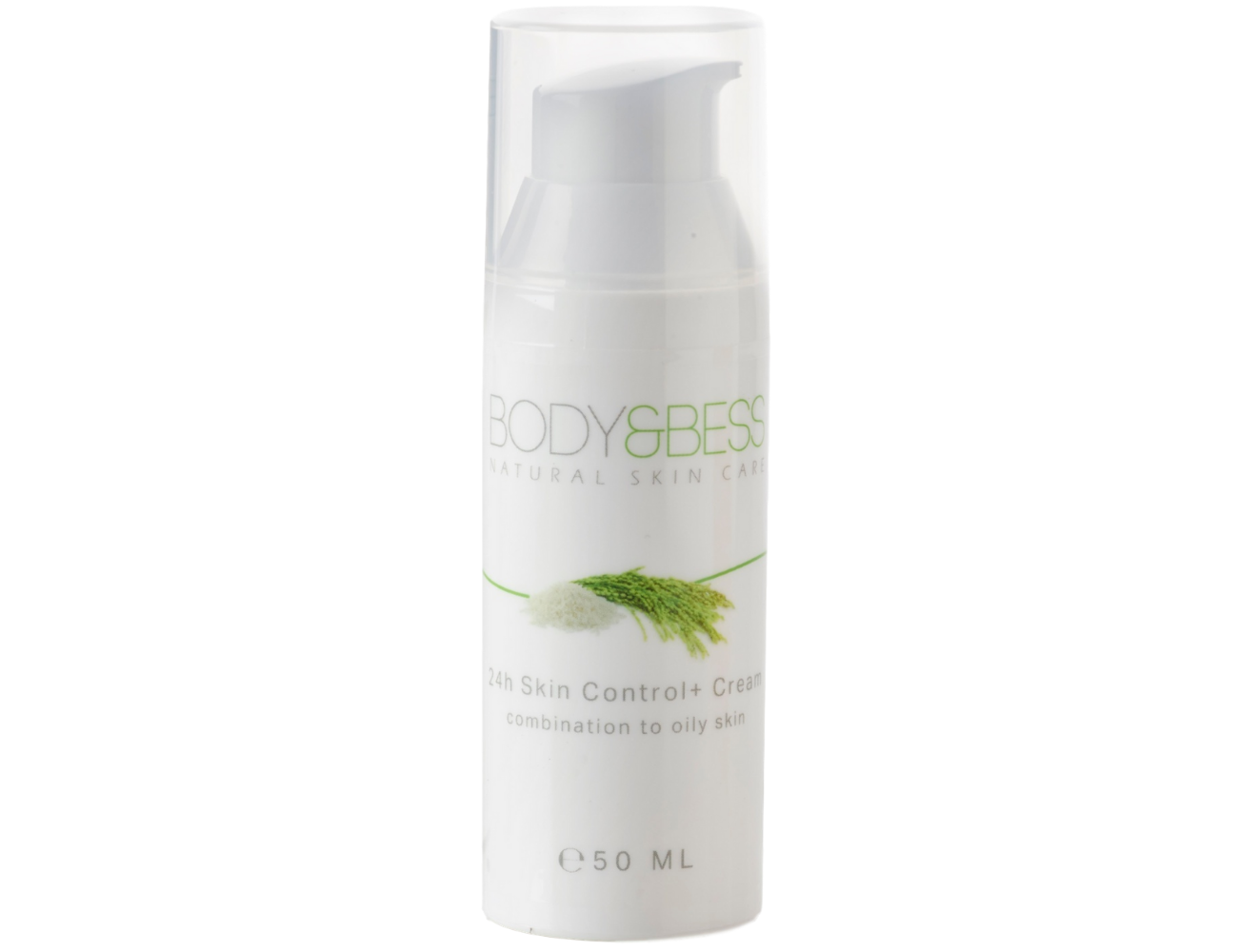 24h Skin Control+ Cream van Body&Bess, matterende verzorgingscrème voor vette en onzuivere huid.