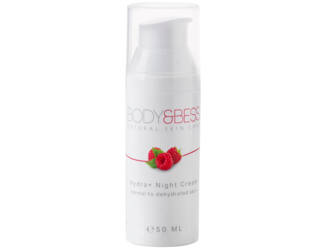 Hydra+ Night Cream van Body&Bess, herstellende nachtcrème voor normale tot droge huid.