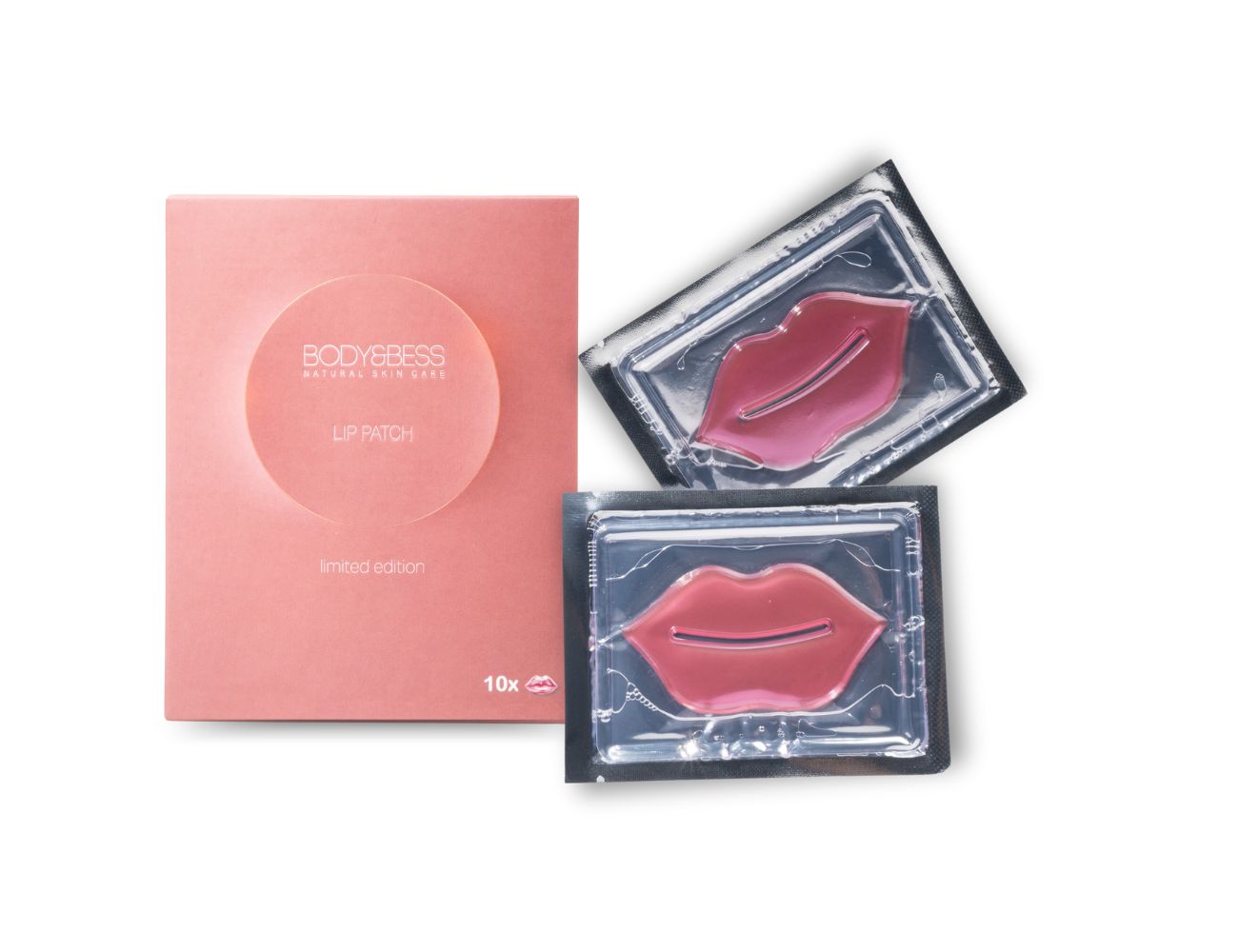 Lip Patches van Body&Bess, hydraterende patches voor droge en beschadigde lippen.