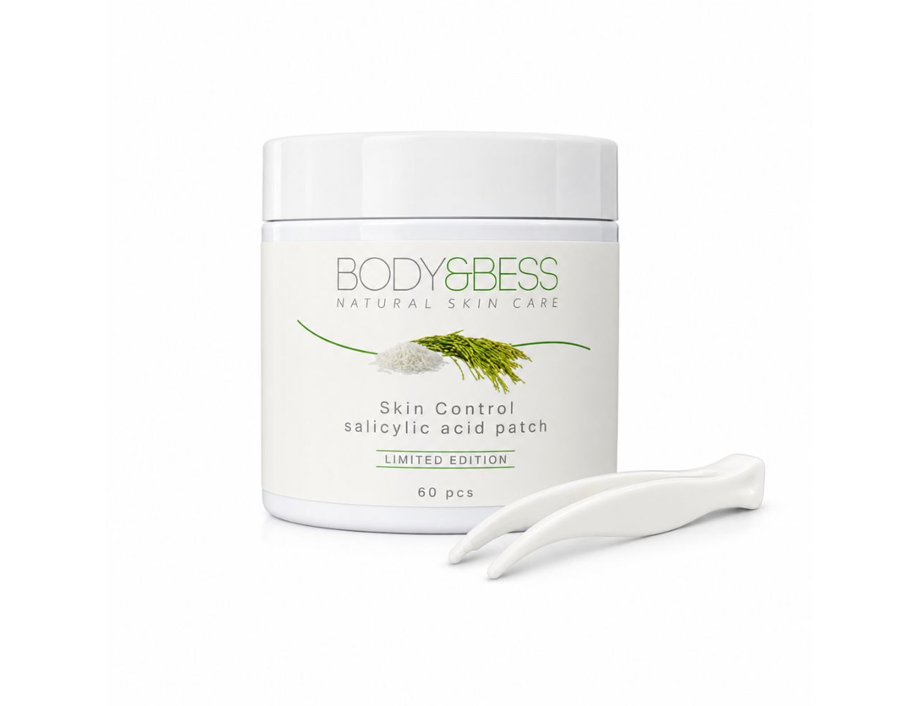 Salicylic Acid Patch van Body&Bess, zuiverende patches met salicylzuur voor onzuiverheden en verstopte poriën.
