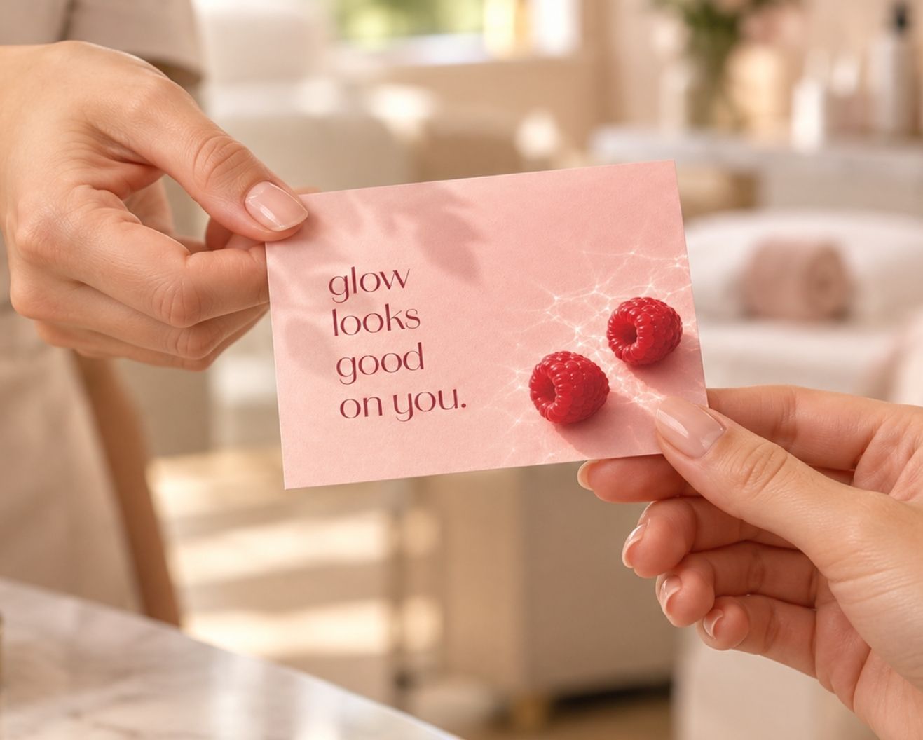 Raspberry Rosé Compliment Card
